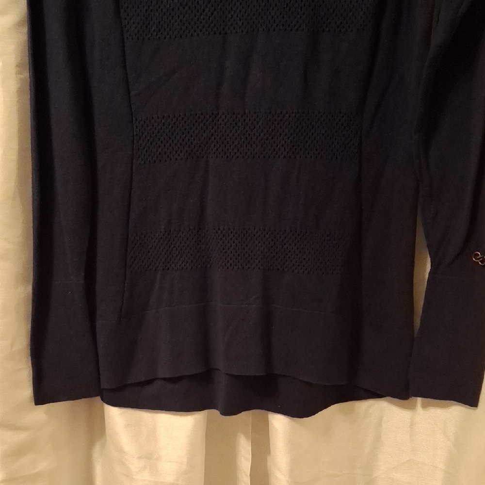 CALIA by Carrie Underwood Dark Blue Hooded Sweater S - Picture 4 of 11